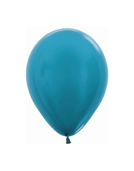 Bolsa 100 Globos Azul Caribe Metalizado