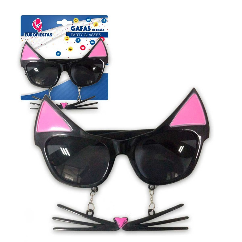 Gafas de Fiesta Gato negras