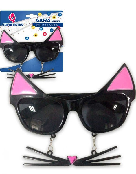 Gafas de Fiesta Gato negras