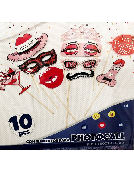 10 accesorios photocall para fiesta pirata. Entrega 24h