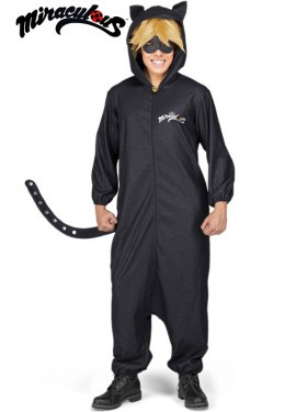 Disfraz Cat Noir Pijama adulto T.M/L