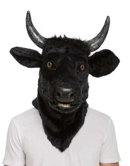 Máscara Toro con mandíbula movil deluxe