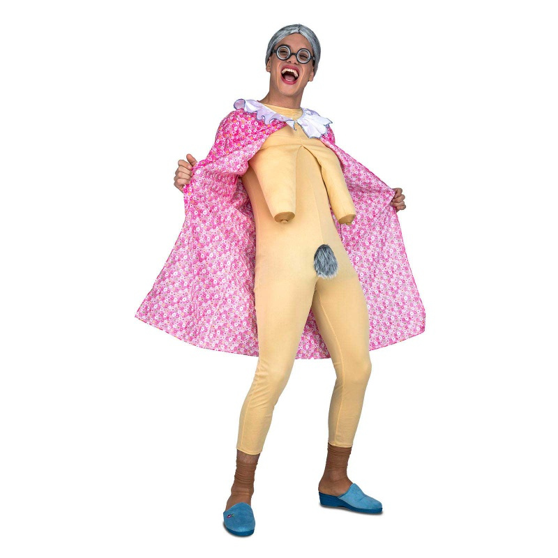 Disfraz Anciana exhibicionista hombre