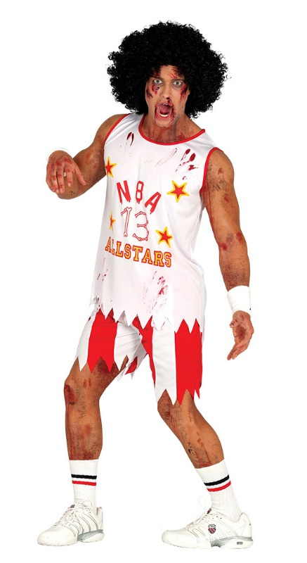 Disfraz Jugador Basquet Zombie hombre