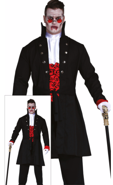 Fato de vampiro elegante para homem