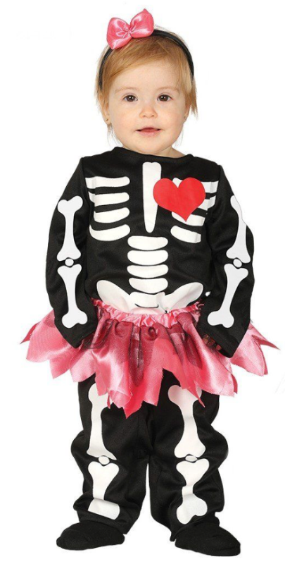 Fantasia de esqueleto de bebê