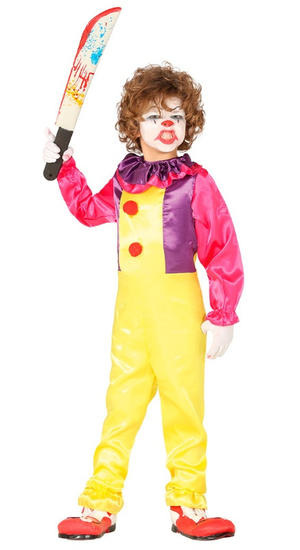 Fato de palhaço infantil malvado