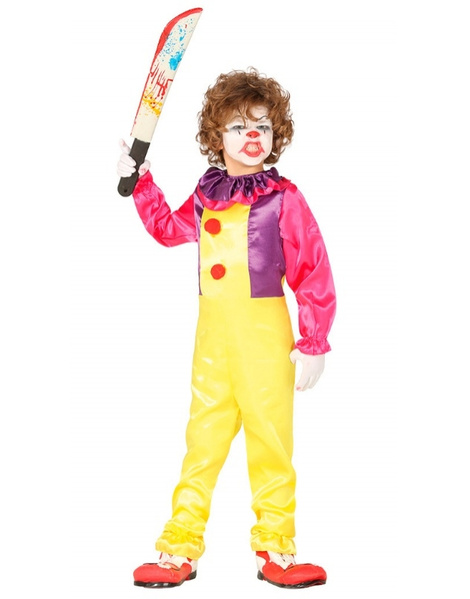 Fato de palhaço infantil malvado