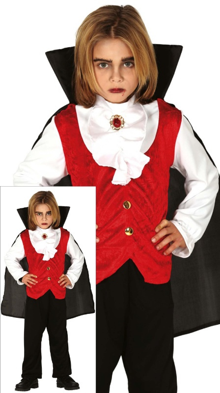 Disfraz Vampiro Rojo para niño