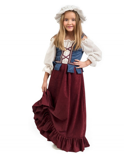 Disfraz Tabernera medieval merry niña