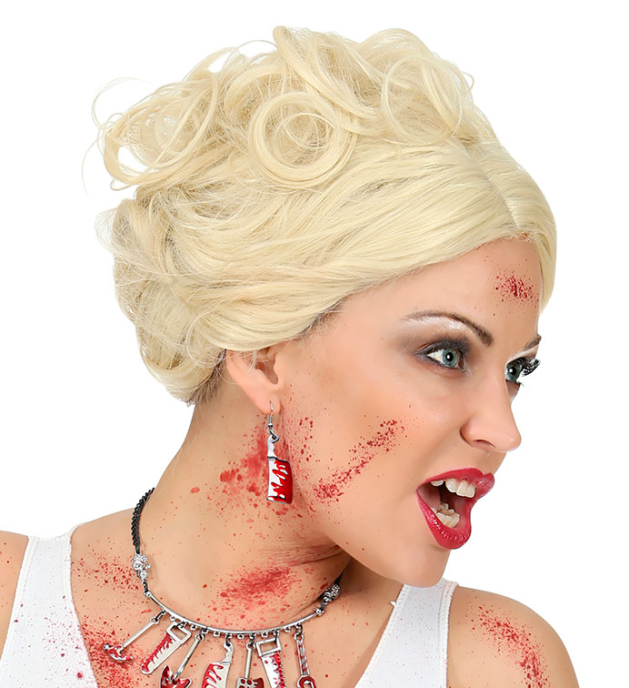 Par de Pendientes Cuchillos con sangre