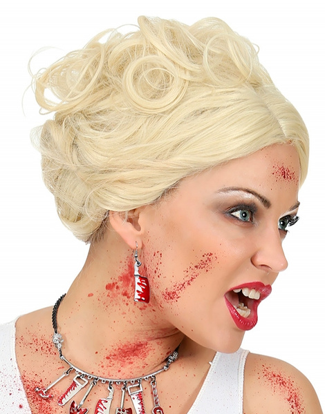 Par de Pendientes Cuchillos  con sangre