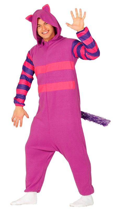 Disfraz Gato lila Pijama adulto unisex