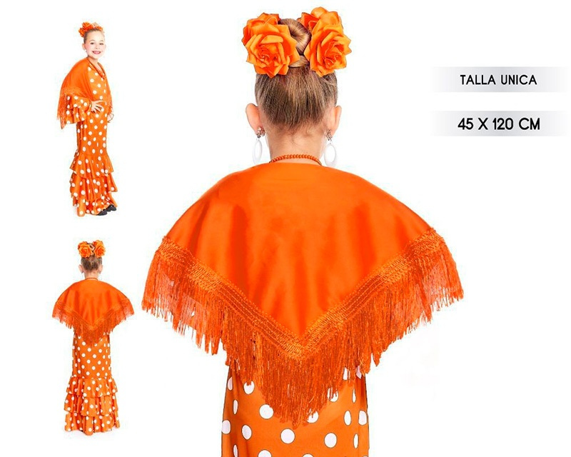 Mantón Flamenca 120x45 colores