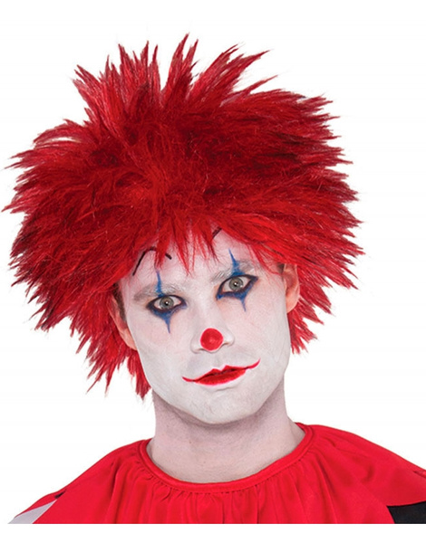 Peluca Payaso Malvado color roja