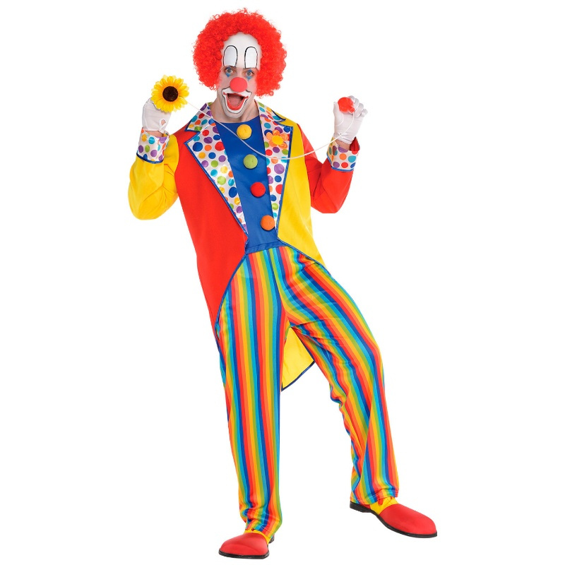 Disfraz Payaso colores para hombre