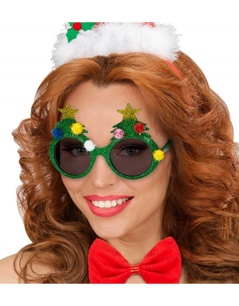 Gafas Árbol de Navidad Purpurina