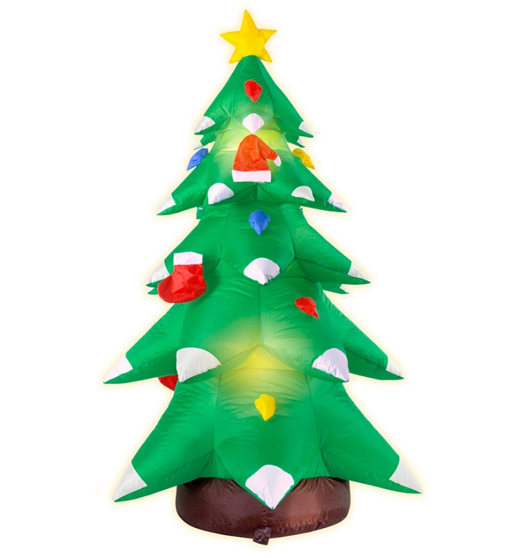 Arbol navidad hinchable luz 183 cm ext.