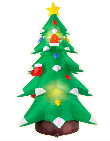 Arbol navidad hinchable luz 183 cm ext.