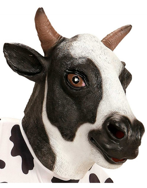 Mascara Vaca látex cabeza completa