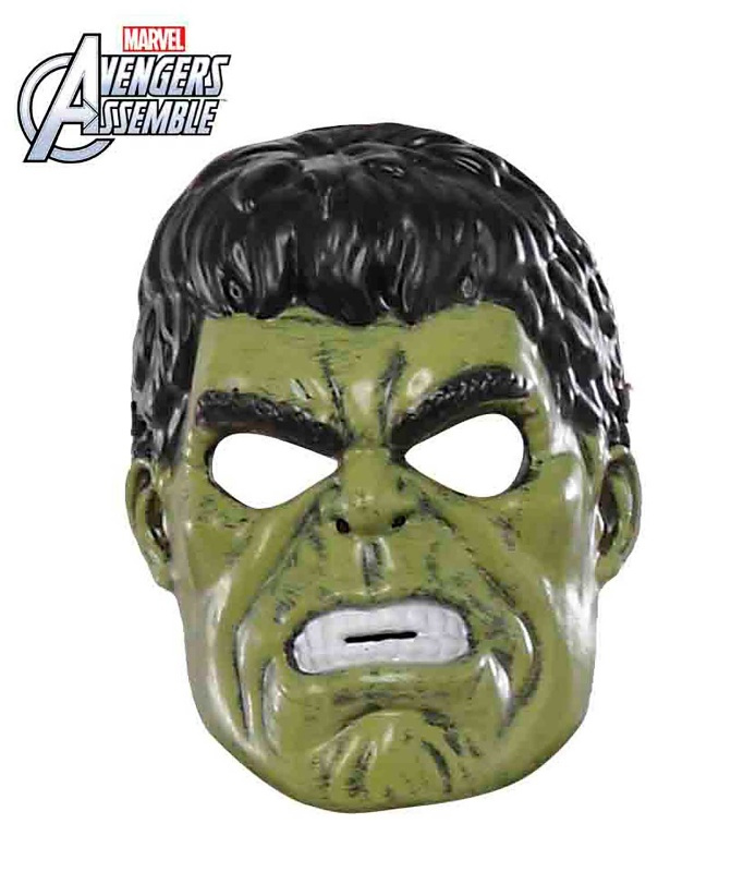 Máscara de hulk de vingadores infantis