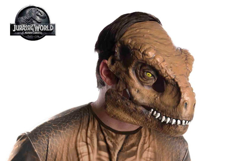 Máscara Movible T-Rex adulto