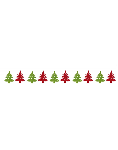Guirnalda Arbol Navidad fieltro Guirnalda Arbol Navidad fieltro