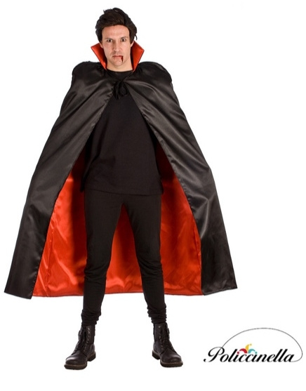 Capa Vampiro negra-roja adulto