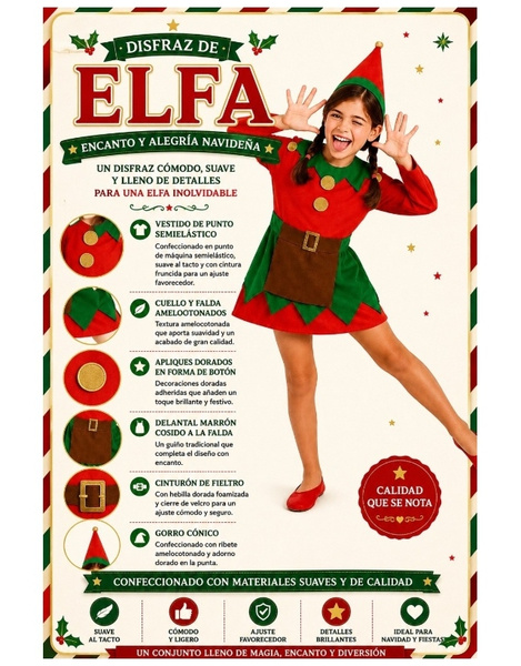 Fato de elfo para bebé