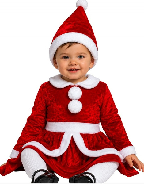Traje mamãe Noel bebê