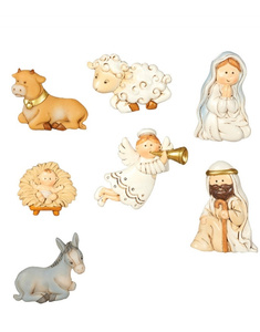 Set 7 imanes nacimiento 6.5 cm