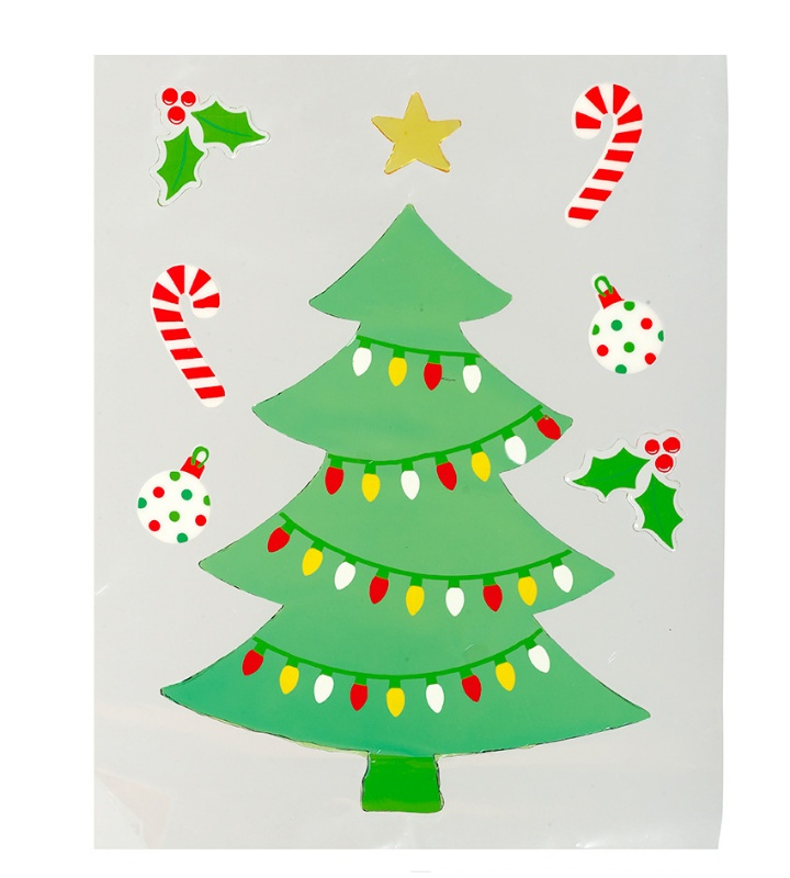 Decoración ventanas Gel arbol 30cms