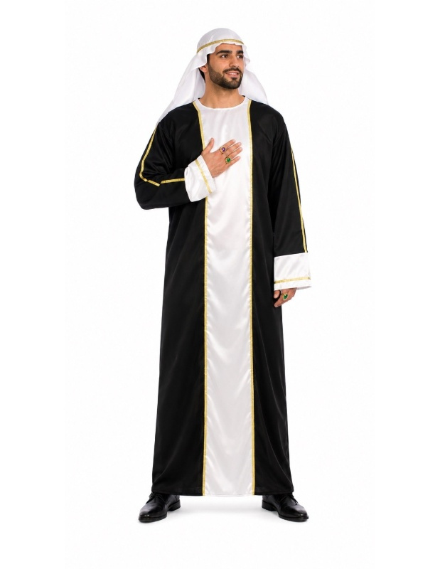 Fato de sheikh árabe para homem