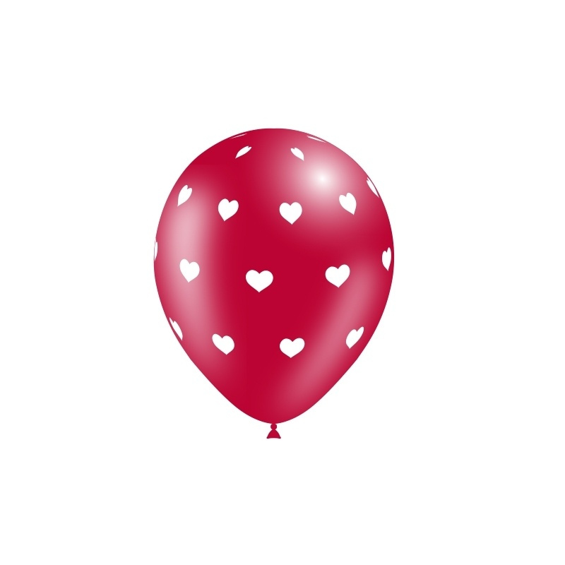 Blister 8 Red Balloons Cool Hearts