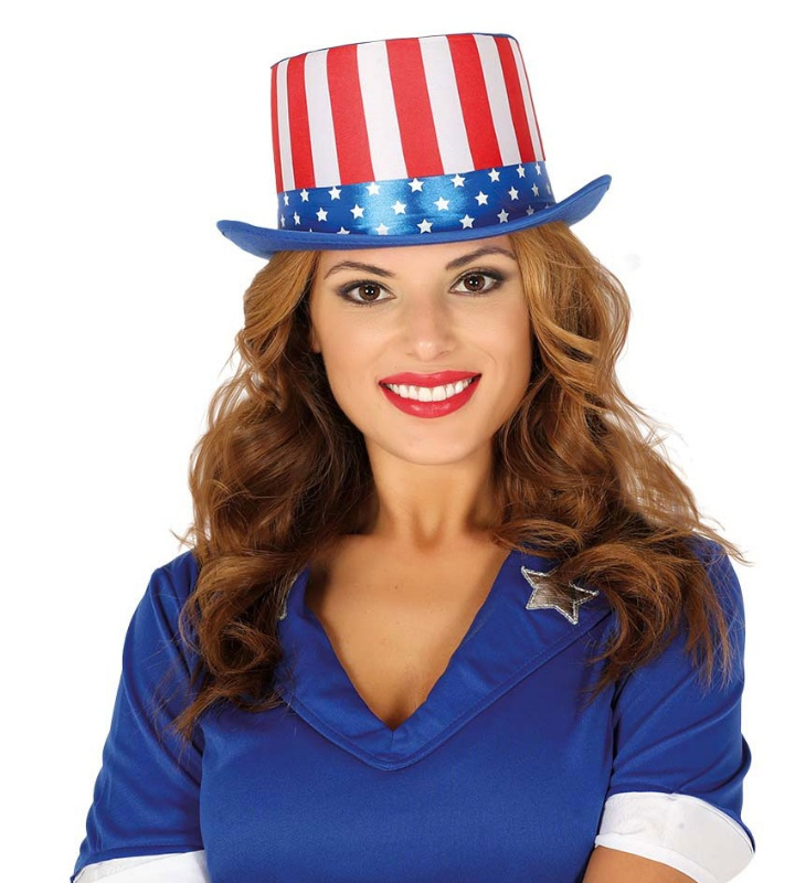 Cartola bandeira americana para adulto