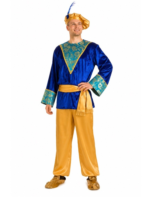 Fato de Paje Melchor Blue Adult