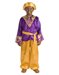 Traje Paje Baltasar morado infantil