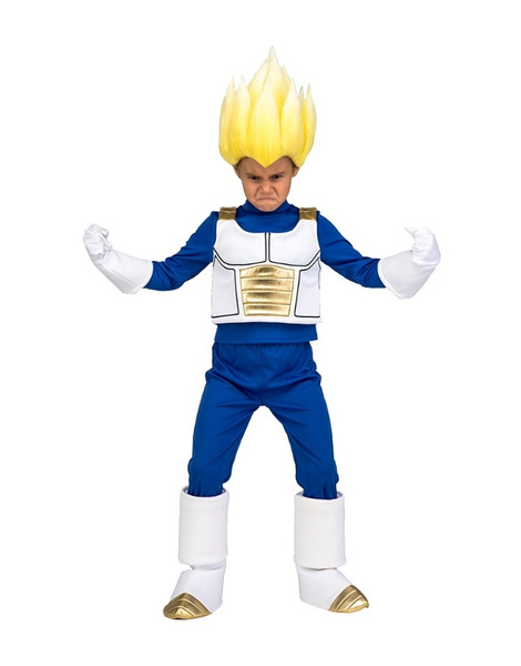 Disfraz Saiyan Vegeta con peluca niño