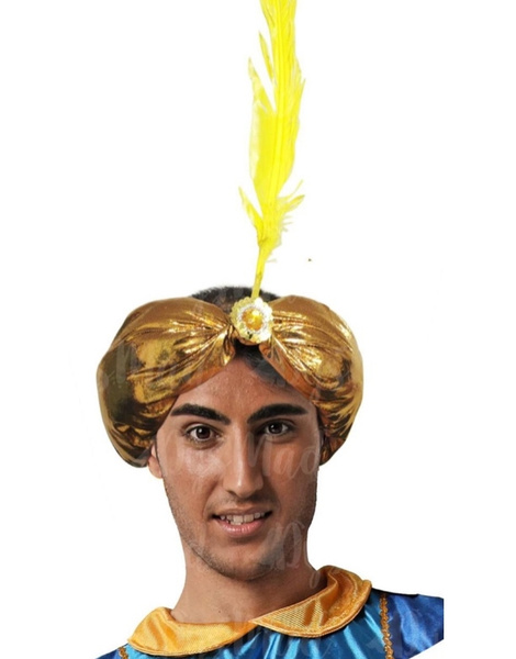 Turbante de página em ouro ou prata