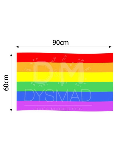 Bandera multicolor orgullo gay 60x90cms.