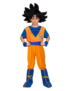 Disfraz de Goku con peluca niño