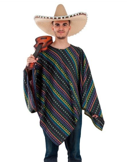 Poncho Mejicano para adulto