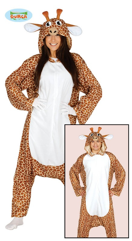 Disfraz pijama Jirafa adulto unisex