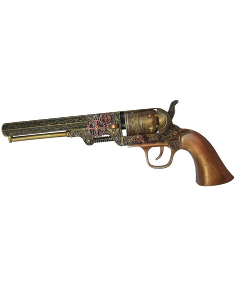 Revolver Steampunk 26x10x4 cm