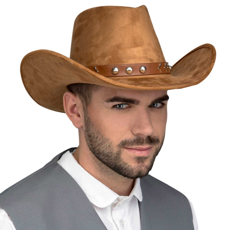 Sombrero Vaquero marrón adulto deluxe