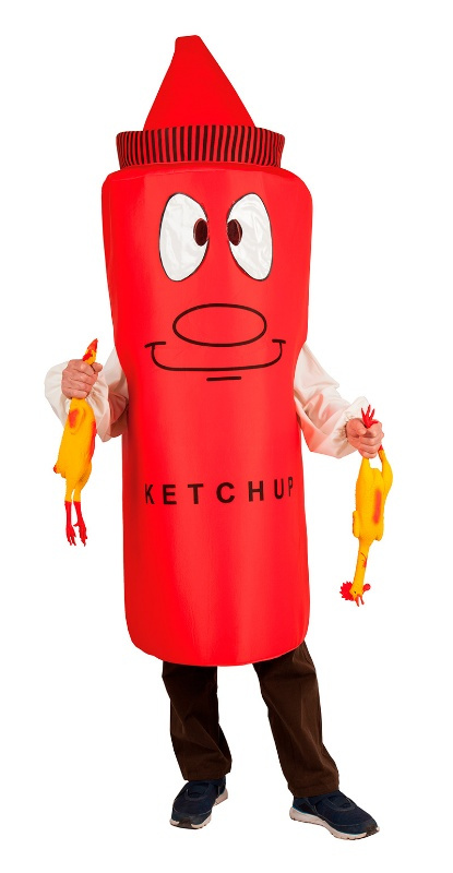 Disfraz Bote Ketchup para hombre
