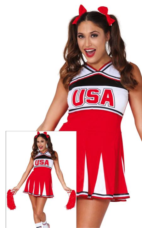 Fato de cheerleader para mulher
