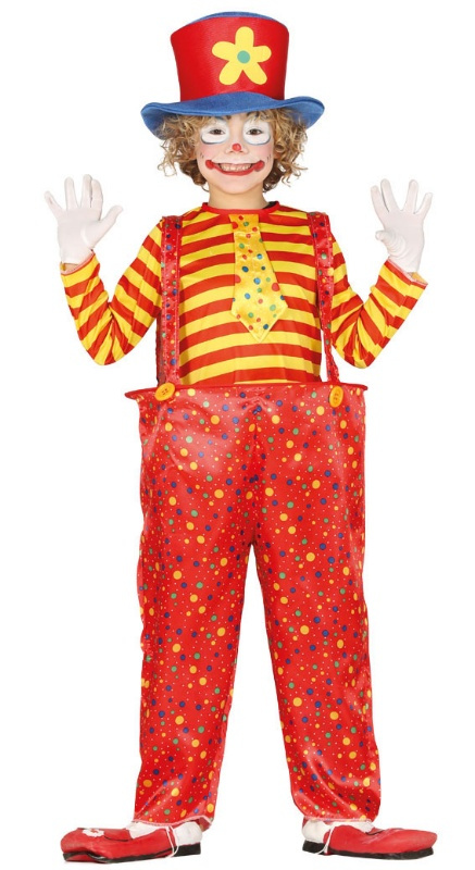 Traje de palhaço infantil unissex
