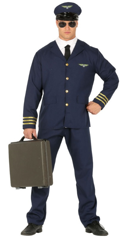 Disfraz Piloto aerolineas para hombre