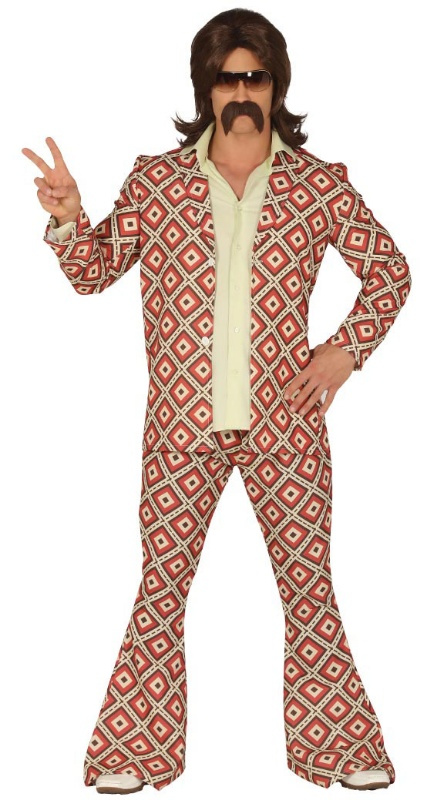 Fato dos anos 70 para homem